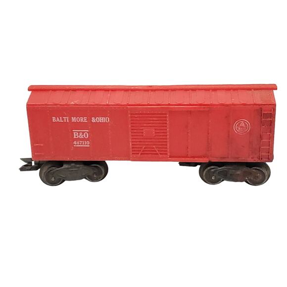 Marx Baltimore & Ohio 467110 8 Wheel Red Boxcar O Scale - Picture 2 of 13